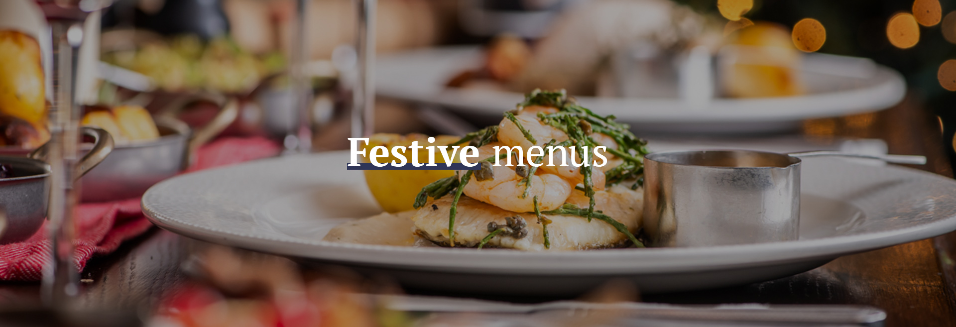 Festive Christmas Menu at The Railway 