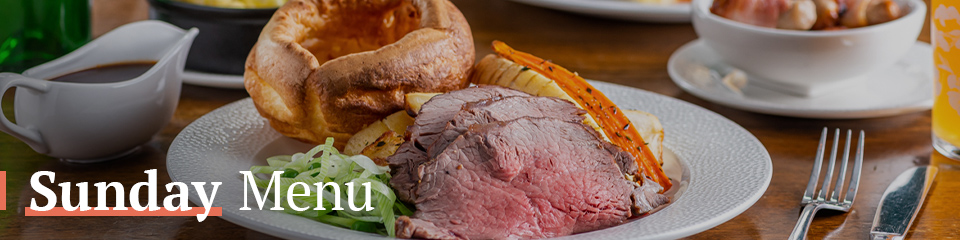 Sunday Menu at The Railway